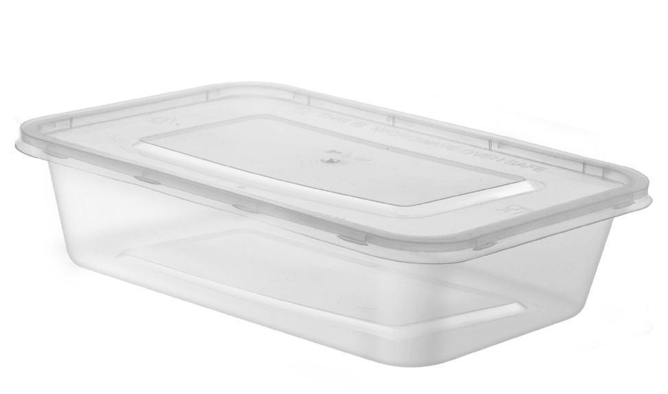 Microwavable plastic deals container