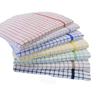 Terry Check Tea Towel Assorted Colours 10pk